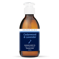 CEDARWOOD & LAVENDER MASSAGE OIL 200ML