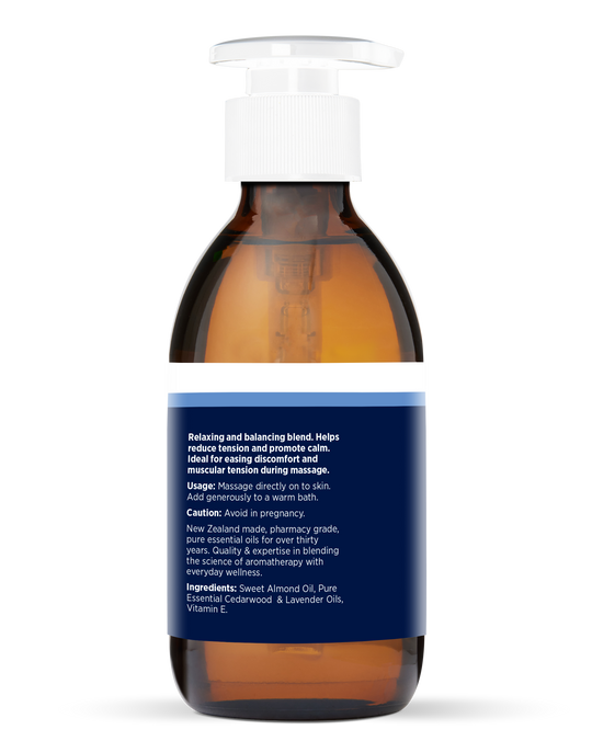 CEDARWOOD & LAVENDER MASSAGE OIL 200ML