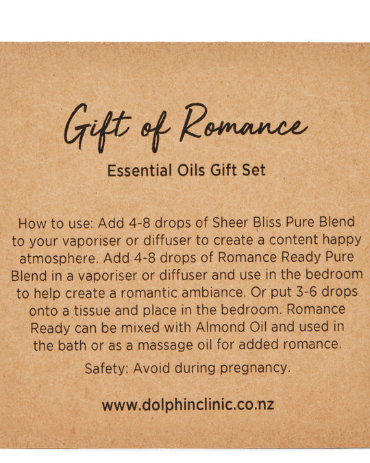 GIFT OF ROMANCE - BEAUTIFUL PURE ESSENTIAL OIL COMBINATION