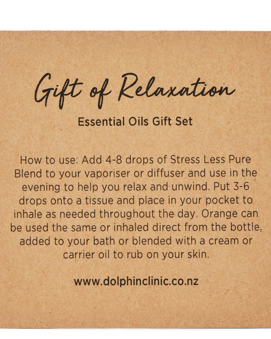 GIFT OF RELAXATION - BEAUTIFUL PURE ESSENTIAL OIL COMBINATION